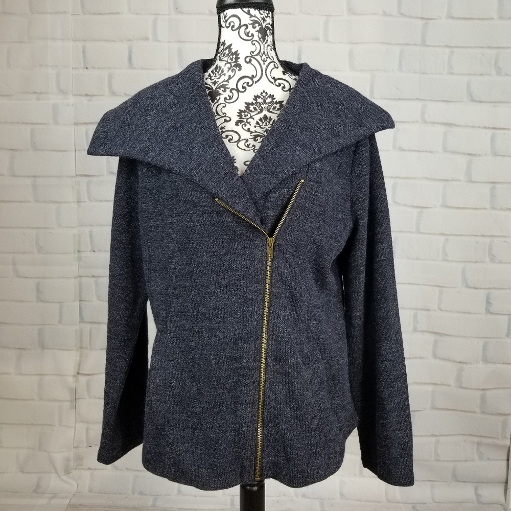 NOT FOR SALE Mystree zip front lined soft jacket pockets fits like XL